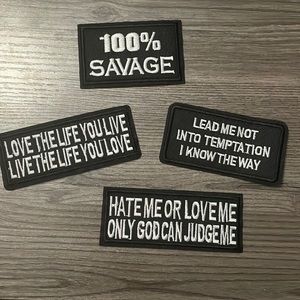 Quotes Iron On Patches